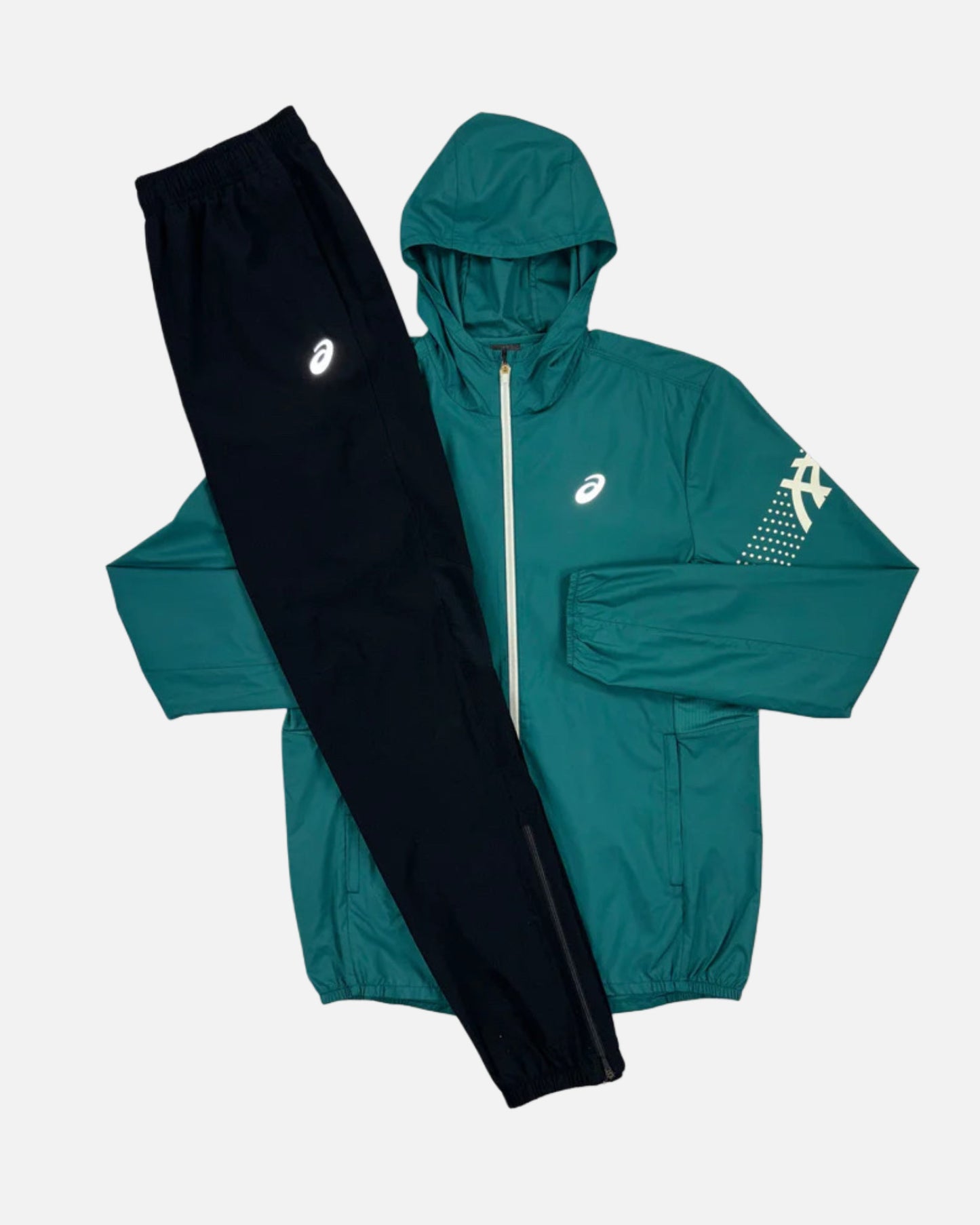 Ensemble Asics - noir/vert